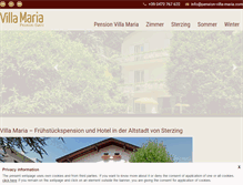 Tablet Screenshot of pension-villa-maria.com